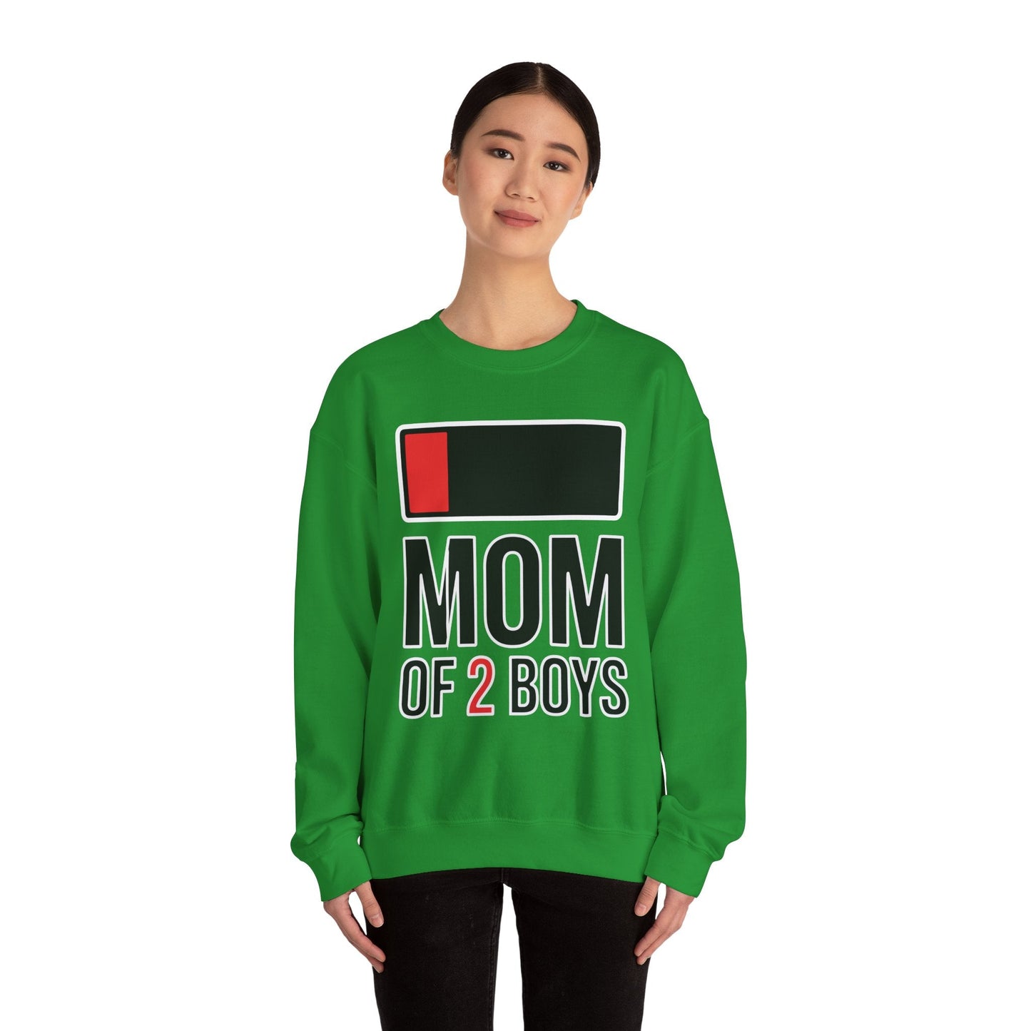 Mom of 2 Boys Gift from Son Mothers Day Birthday Women Sweatshirt