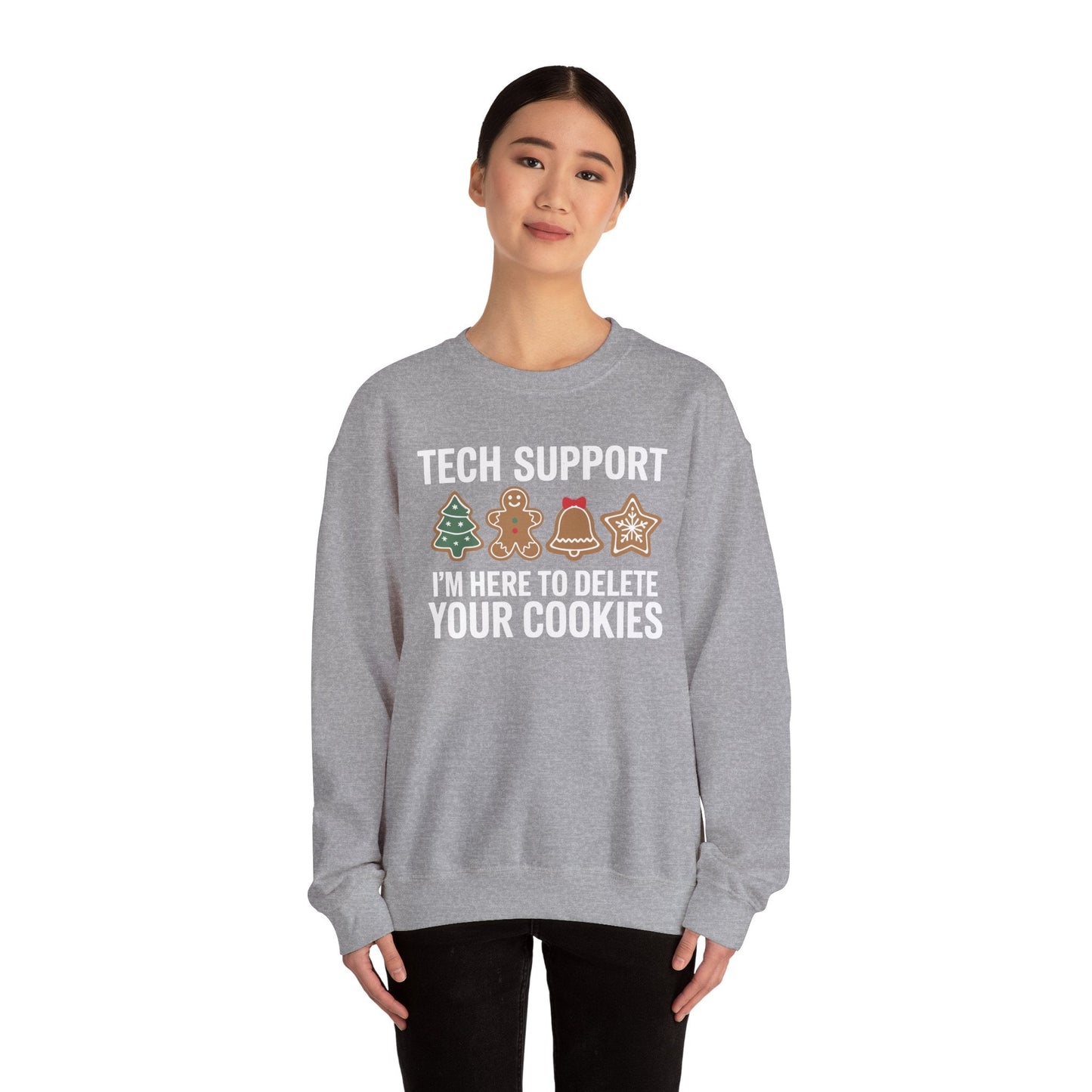 Christmas Tech Support Here To Delete Cookies Xmas Men Women Sweatshirt