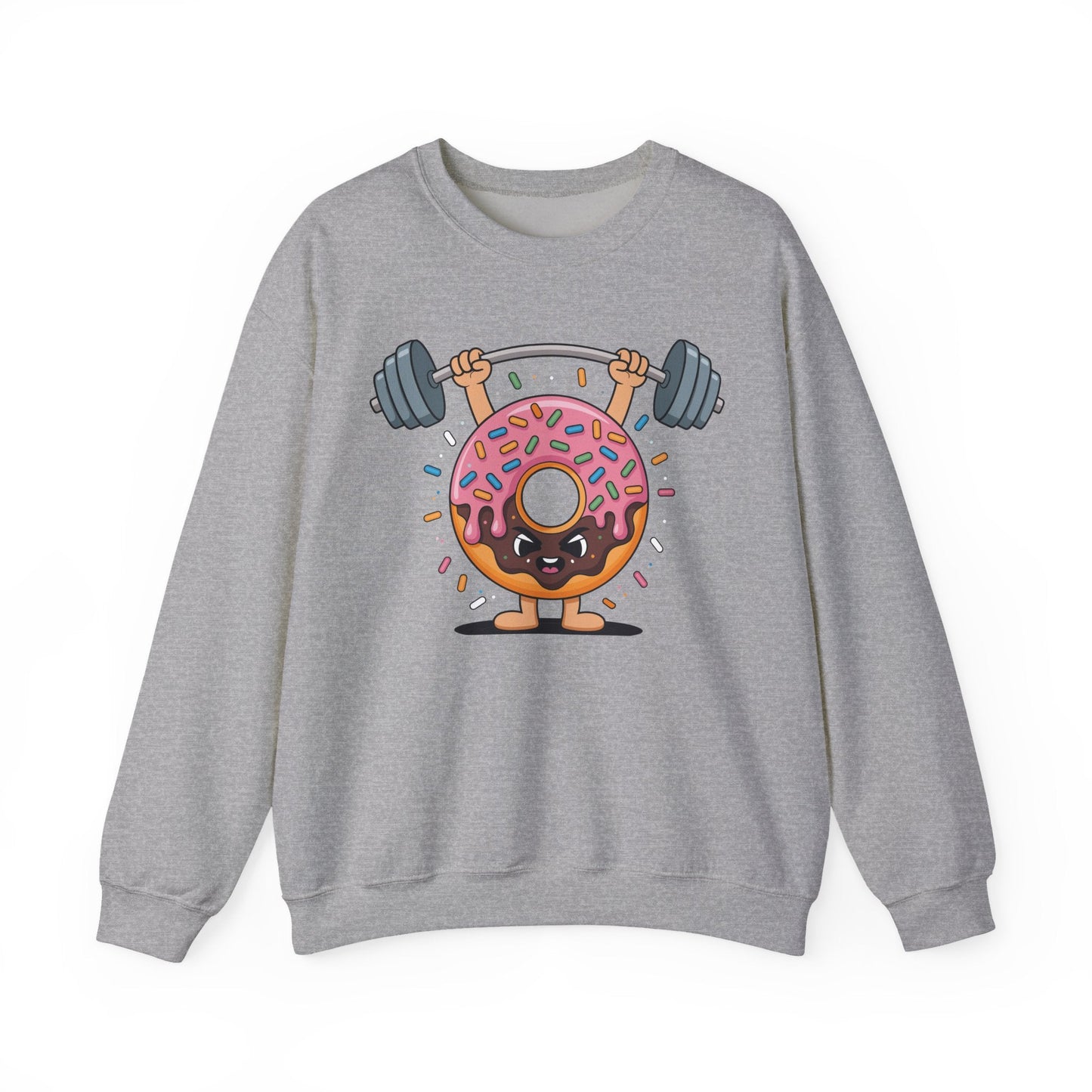 Funny Weightlifing Fitness Workout Gym Donut Lover Sweatshirt
