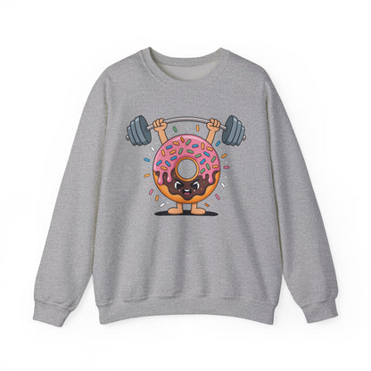 Funny Weightlifing Fitness Workout Gym Donut Lover Sweatshirt