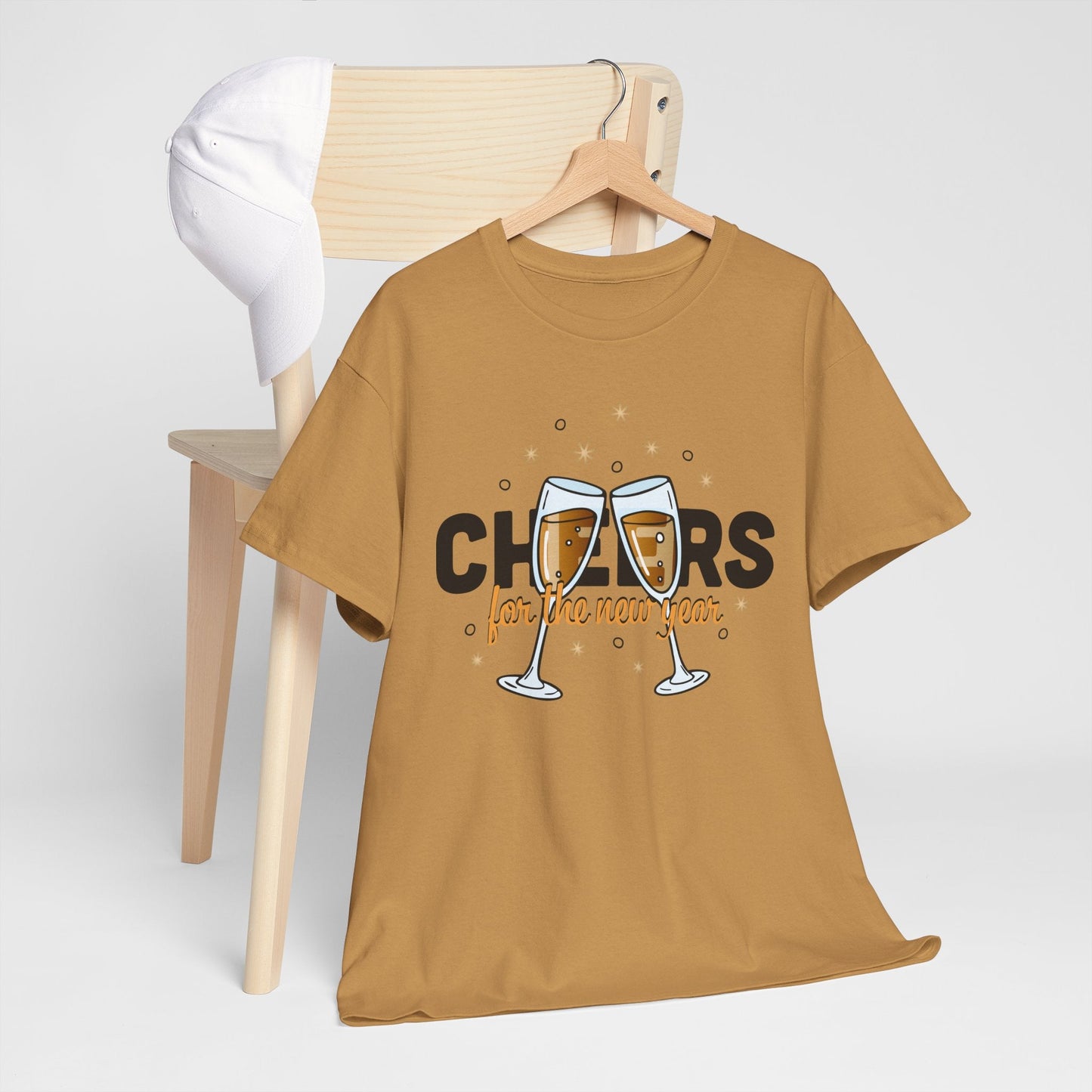 Happy New Year Cheers T-Shirt Festive New Year’s Eve Party Tee for Men and Women