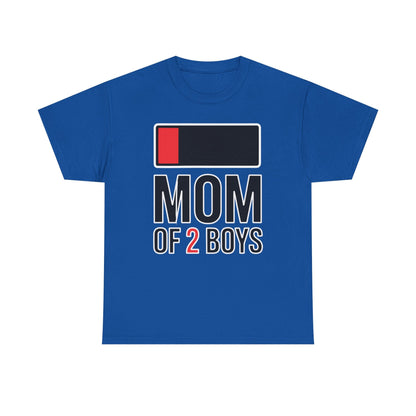 Mom of 2 Boys Gift from Son Mothers Day Birthday Women T-Shirt