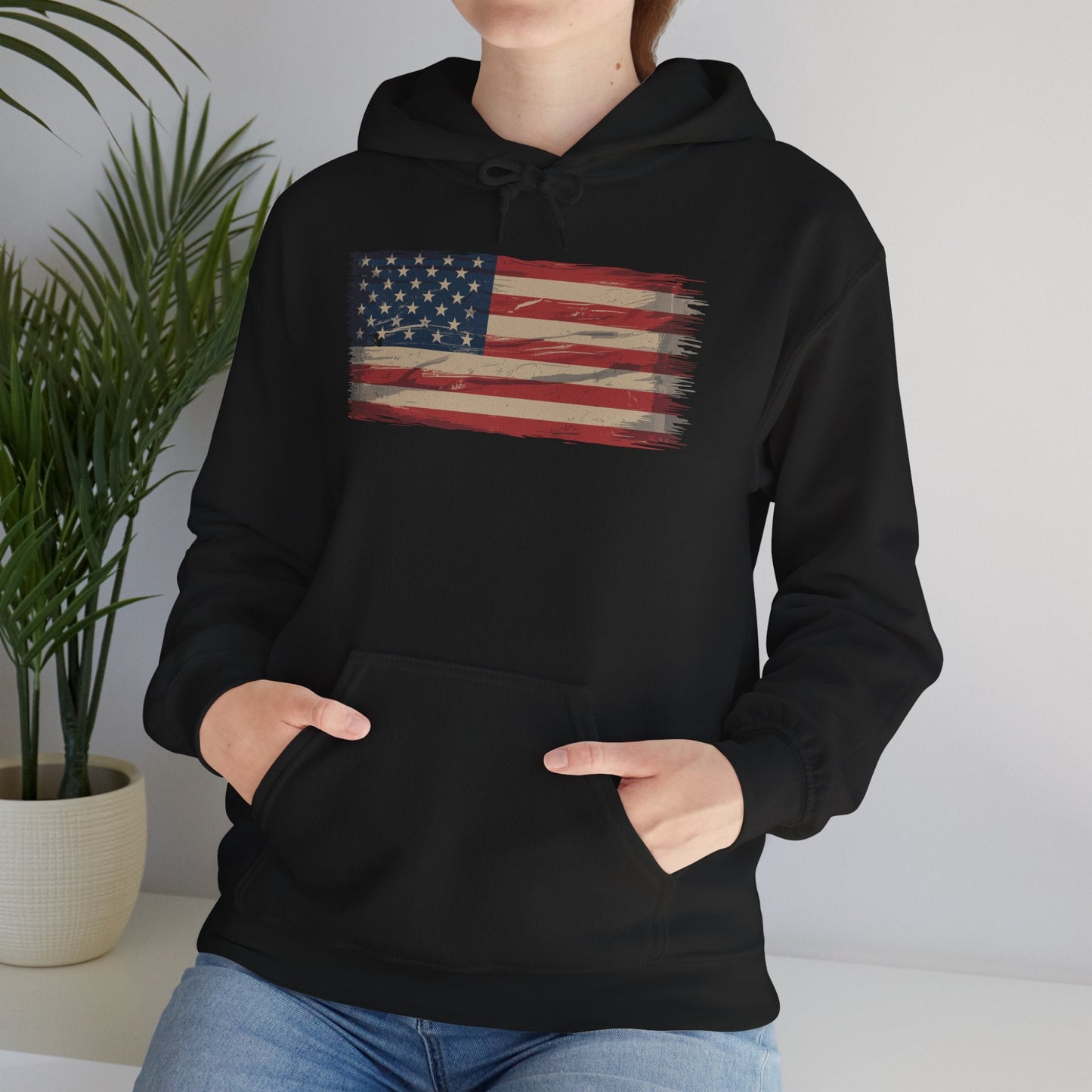 American Flag USA United States of America US 4th of July Hoodie
