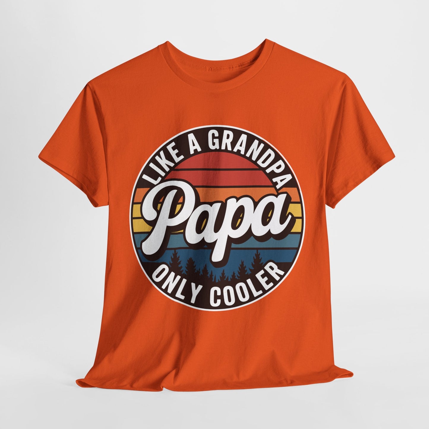 PAPA like a Grandpa ONLY COOLER Funny Dad Papa Definition T-Shirt