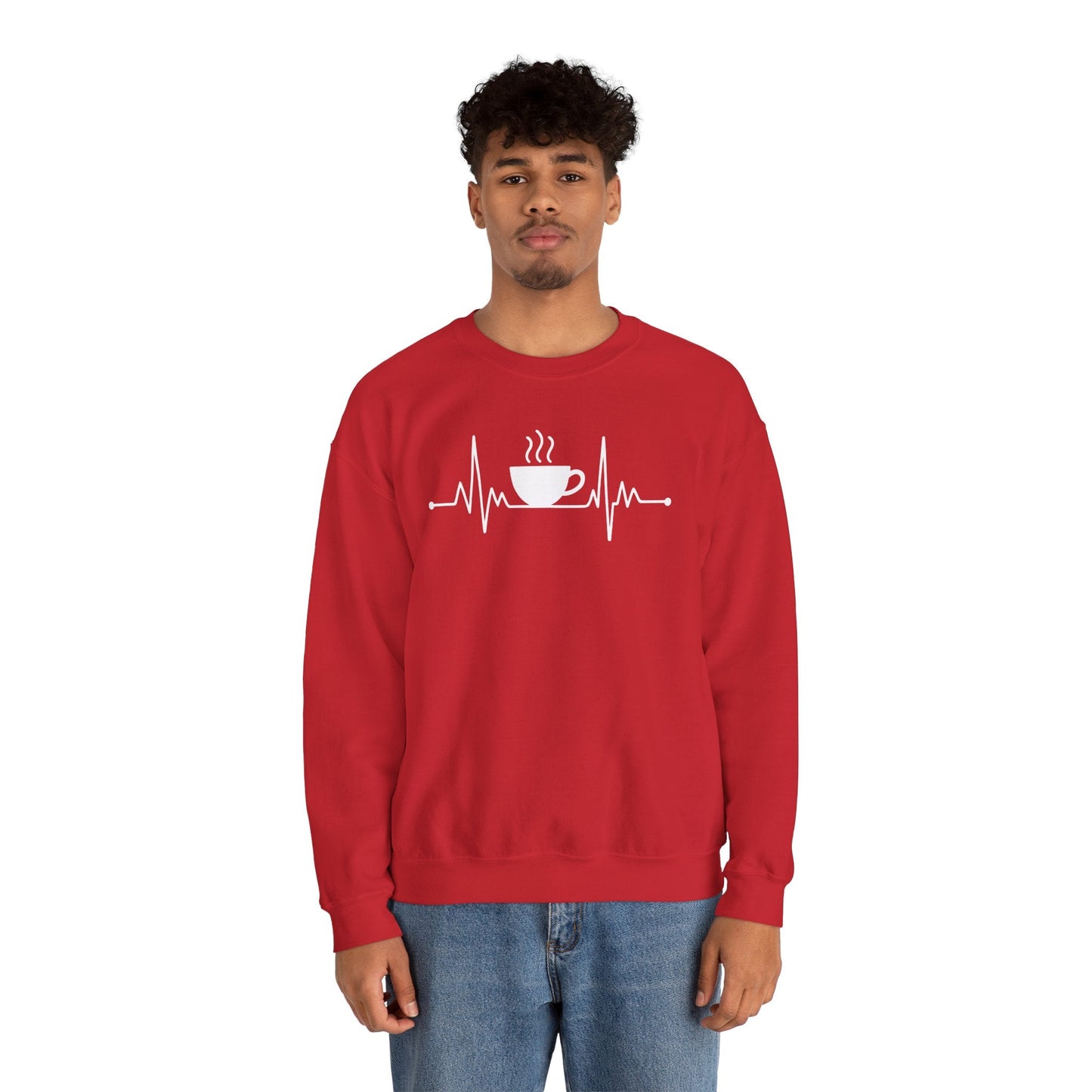 Coffee Heartbeat Drinking Coffee Sweatshirt