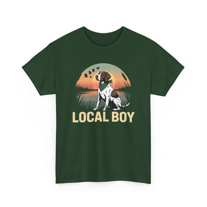 Local Boy Hunting Dog Vintage Sunset Hunting Season T-Shirt