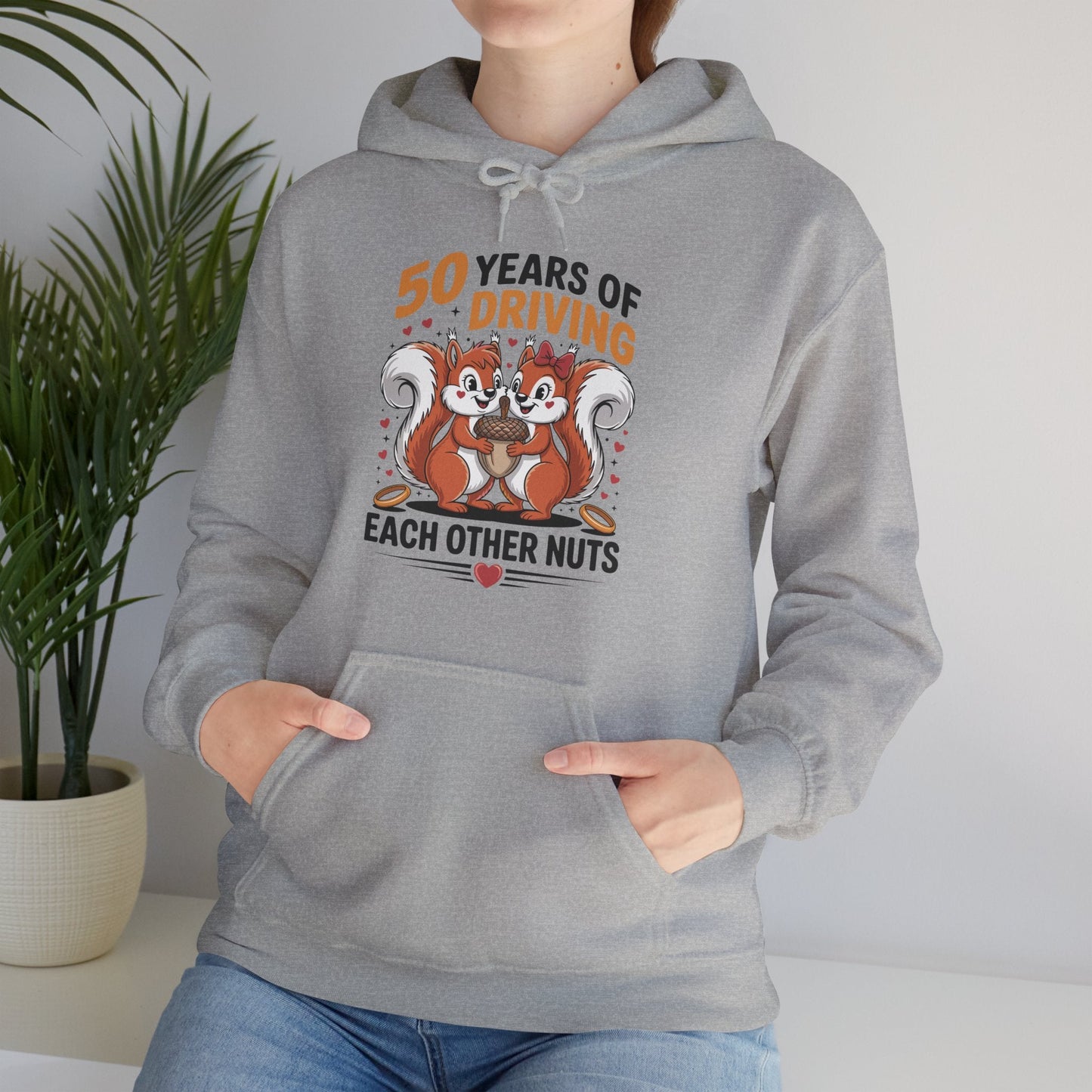 50th Wedding Anniversary 50 Years Of Driving Each Other Nuts Hoodie