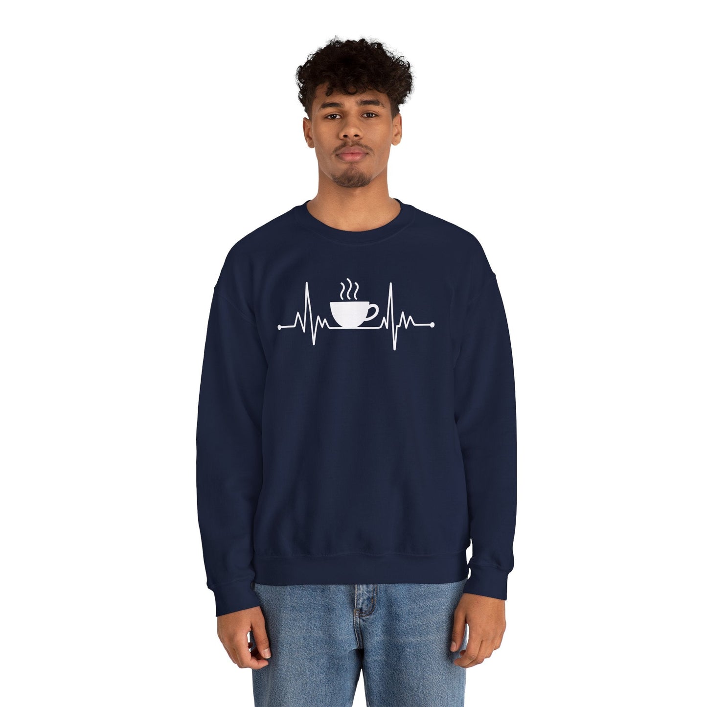 Coffee Heartbeat Drinking Coffee Sweatshirt