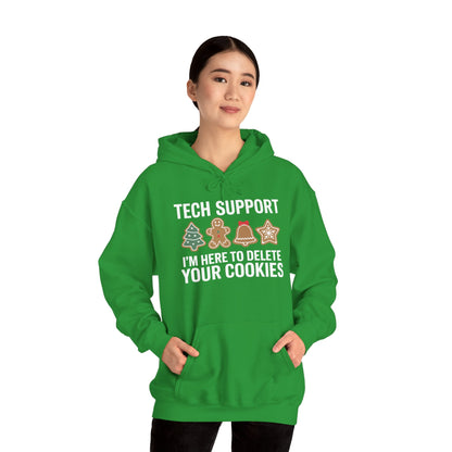 Christmas Tech Support Here To Delete Cookies Xmas Men Women Hoodie
