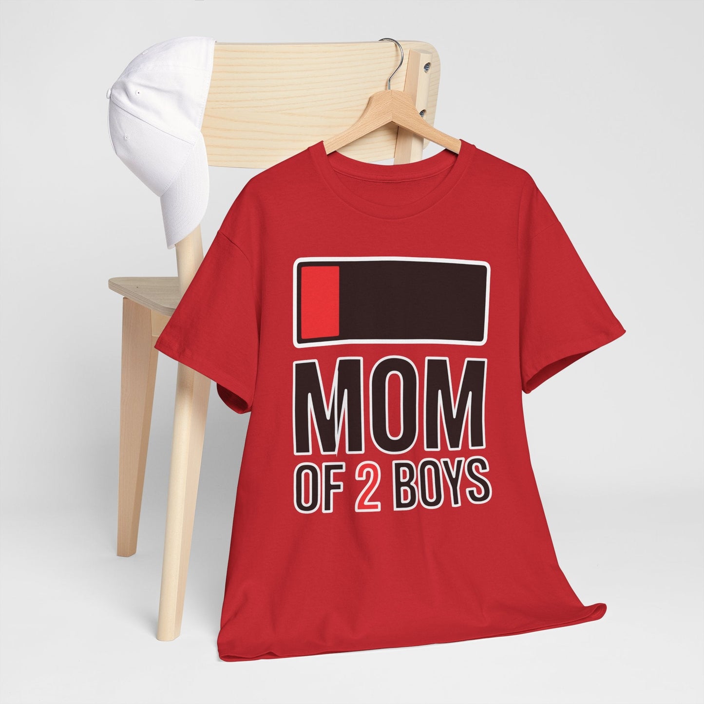 Mom of 2 Boys Gift from Son Mothers Day Birthday Women T-Shirt