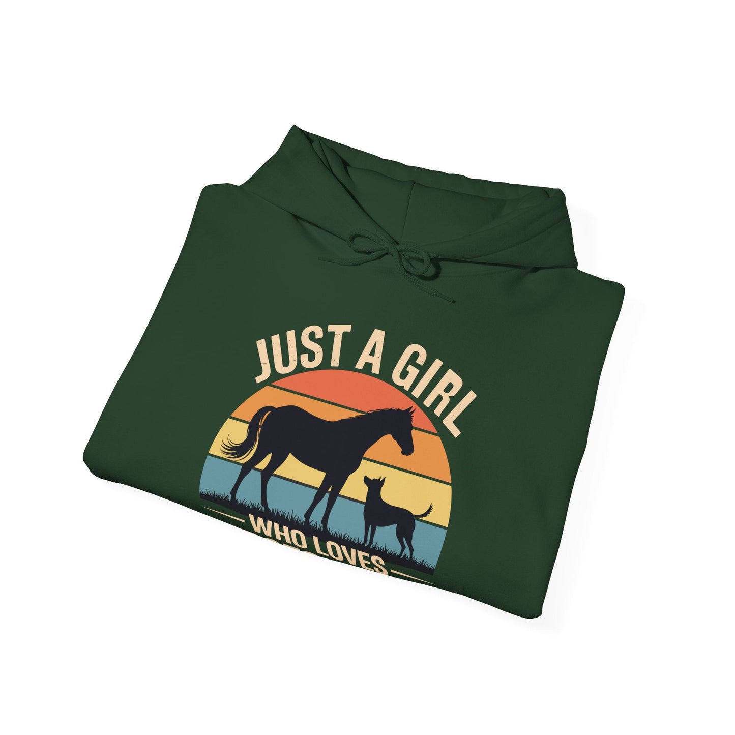 Just A Girl Who Loves Horses and Dogs Women Girls Hoodie