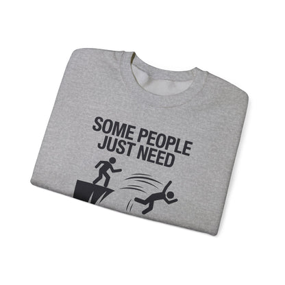 Funny Pat On The Back Adult Sarcastic Design Sweatshirt