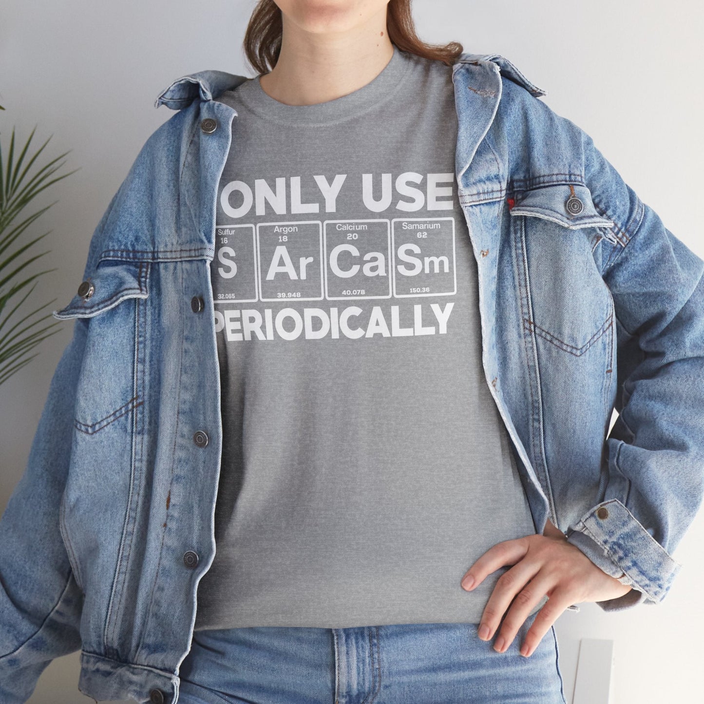 Sarcasm Periodic Table Element Weird Science Joke Gift T-Shirt