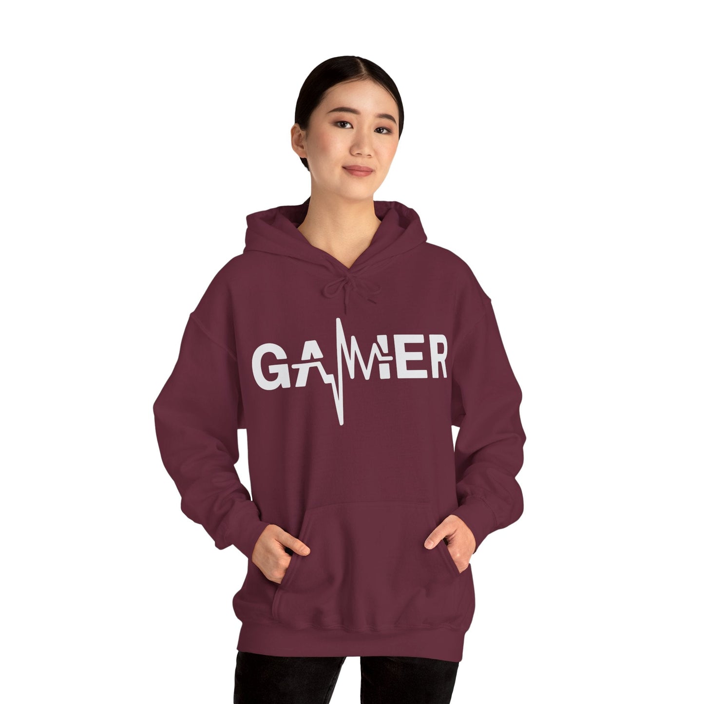 Gamer Heartbeat Video Games Graphic Hoodie