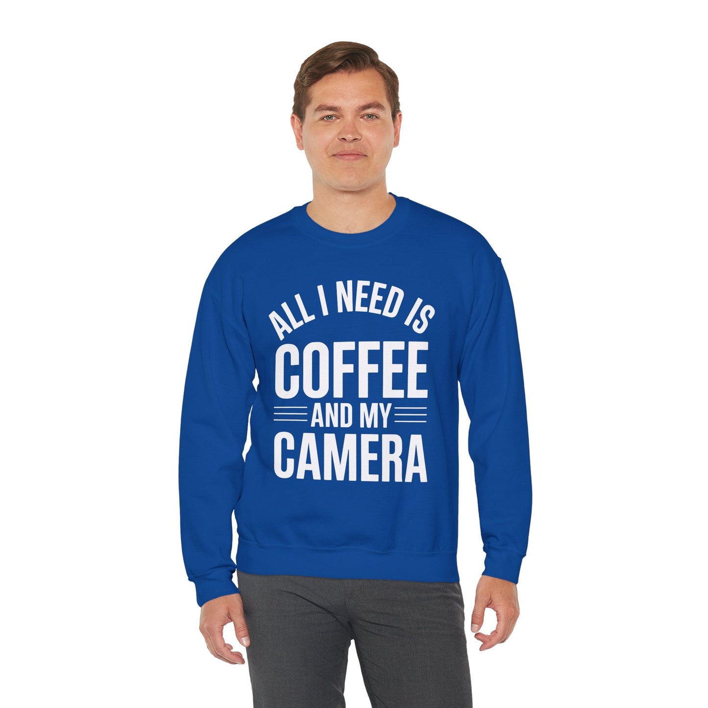 All I Need Is Coffee And My Camera Photography Gift Sweatshirt