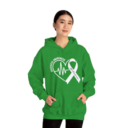 Overdose Awareness Month Heart Purple Ribbon Support Hoodie