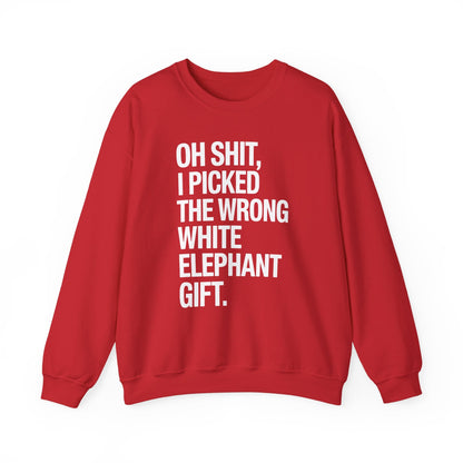 Oh Shit Funny White Elephant Gifts for Adults Under 15 20 Sweatshirt
