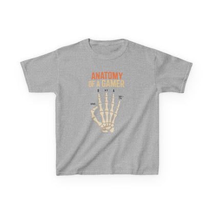 Funny Anatomy Of A Gamer Skeleton Hand Boys Kids Teens T-Shirt