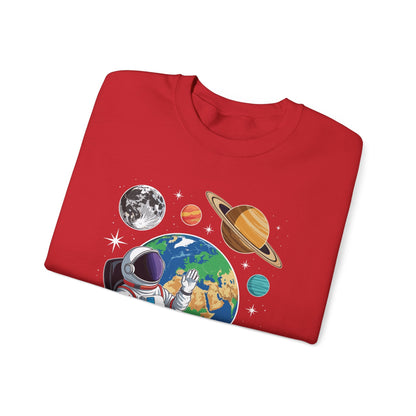 Astronaut Gamer Space Gaming System Planets Sweatshirt