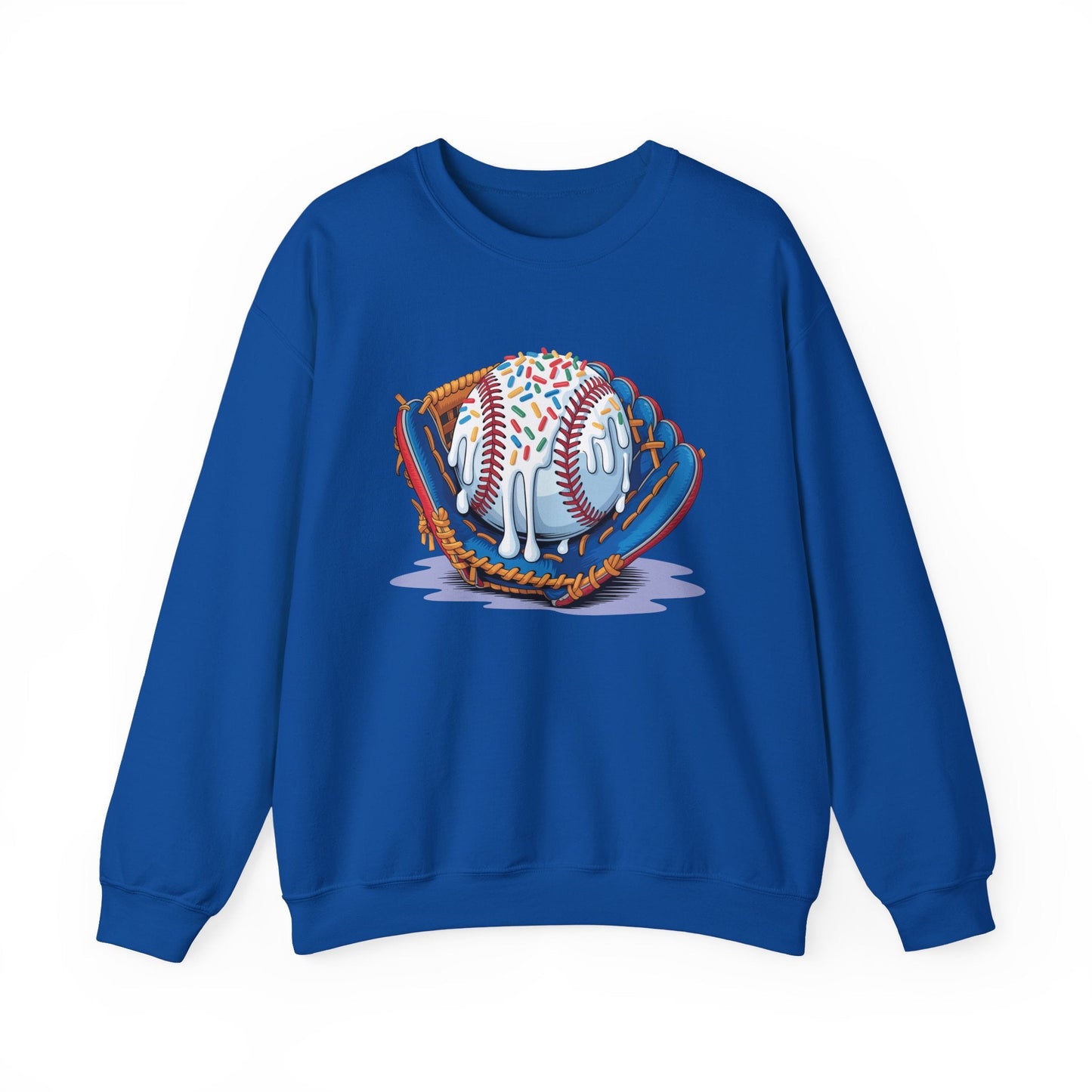 Baseball Drip Ice Cream Sprinkles Baseball Glove Sweatshirt