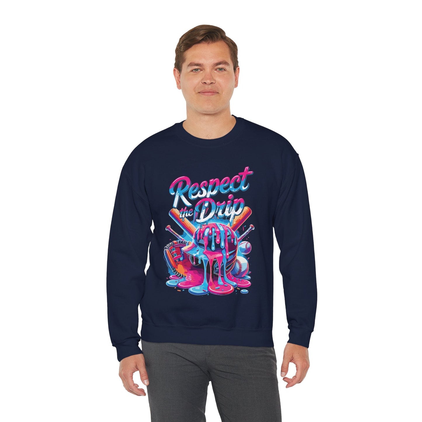 Baseball Drip For Boys Ice Cream Respect The Drip Baseball Sweatshirt