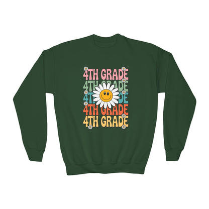 Groovy 4th Grade Back To School First Day of Fourth Grade Sweatshirt