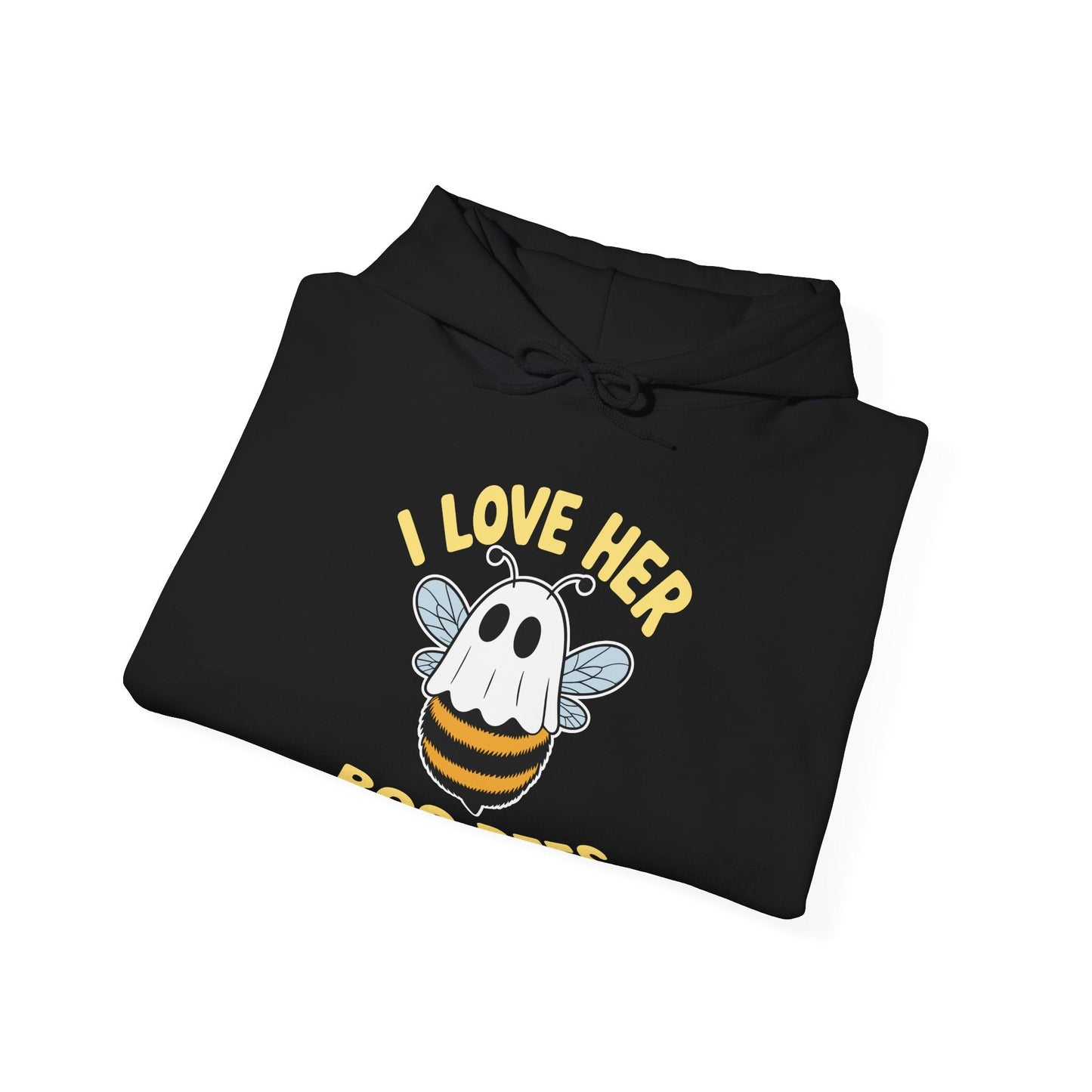 I Love Her Boo Bees Couples Halloween Adult Costume His Men Hoodie