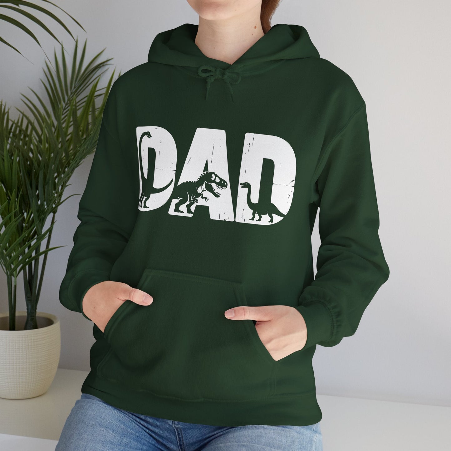 Dad Dinosaur Saurus Boys Girls Fathers Day Hoodie