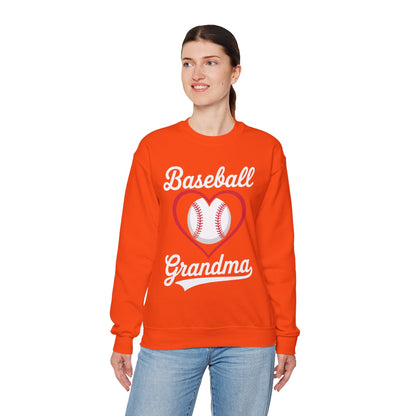 Baseball Grandma Women Baseball Heart Mothers Day Sweatshirt