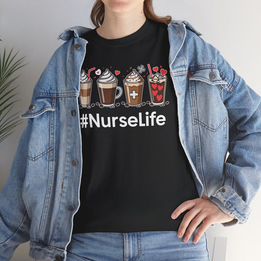 Nurse Life Funny Coffee Nurses Fuel Registered Nurse Medical T-Shirt