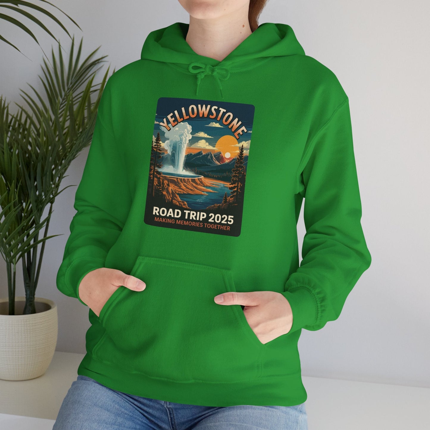 Yellowstone Family Road Trip 2025 National Park Outdoor Hoodie