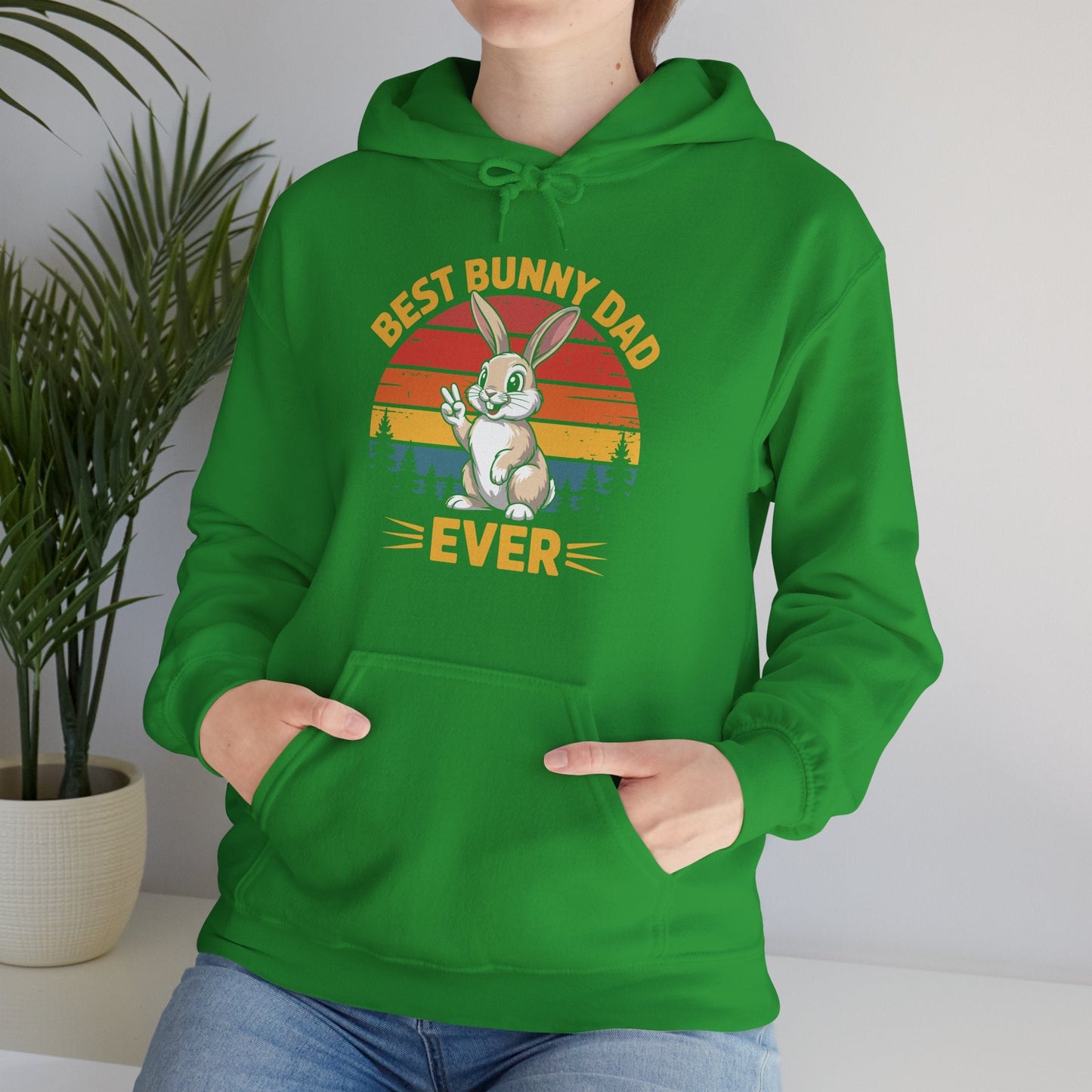 Best Bunny Dad Ever Funny Rabbit Lover Dad Gift Hoodie for Pet Owners