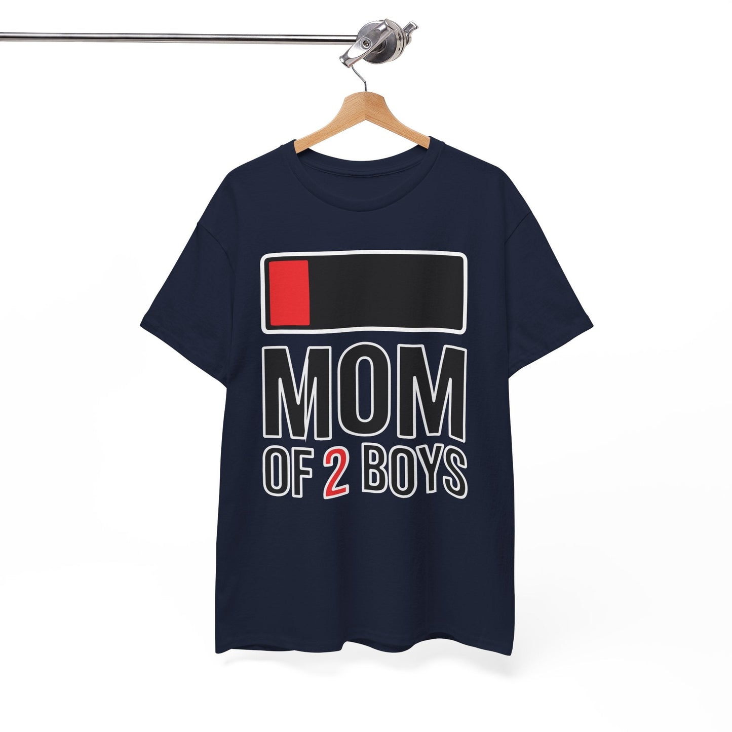 Mom of 2 Boys Gift from Son Mothers Day Birthday Women T-Shirt