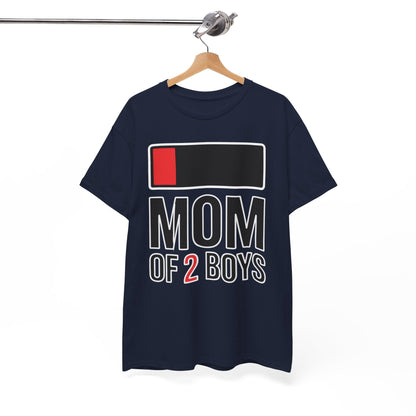 Mom of 2 Boys Gift from Son Mothers Day Birthday Women T-Shirt
