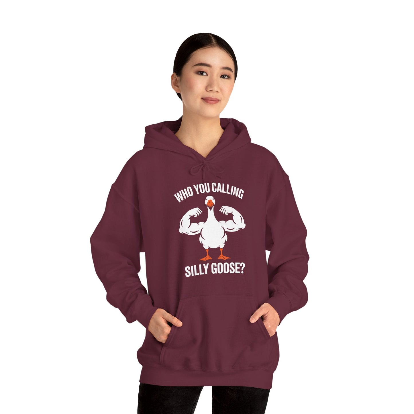 Who You Calling Silly Goose Funny Gym Meme Hoodie