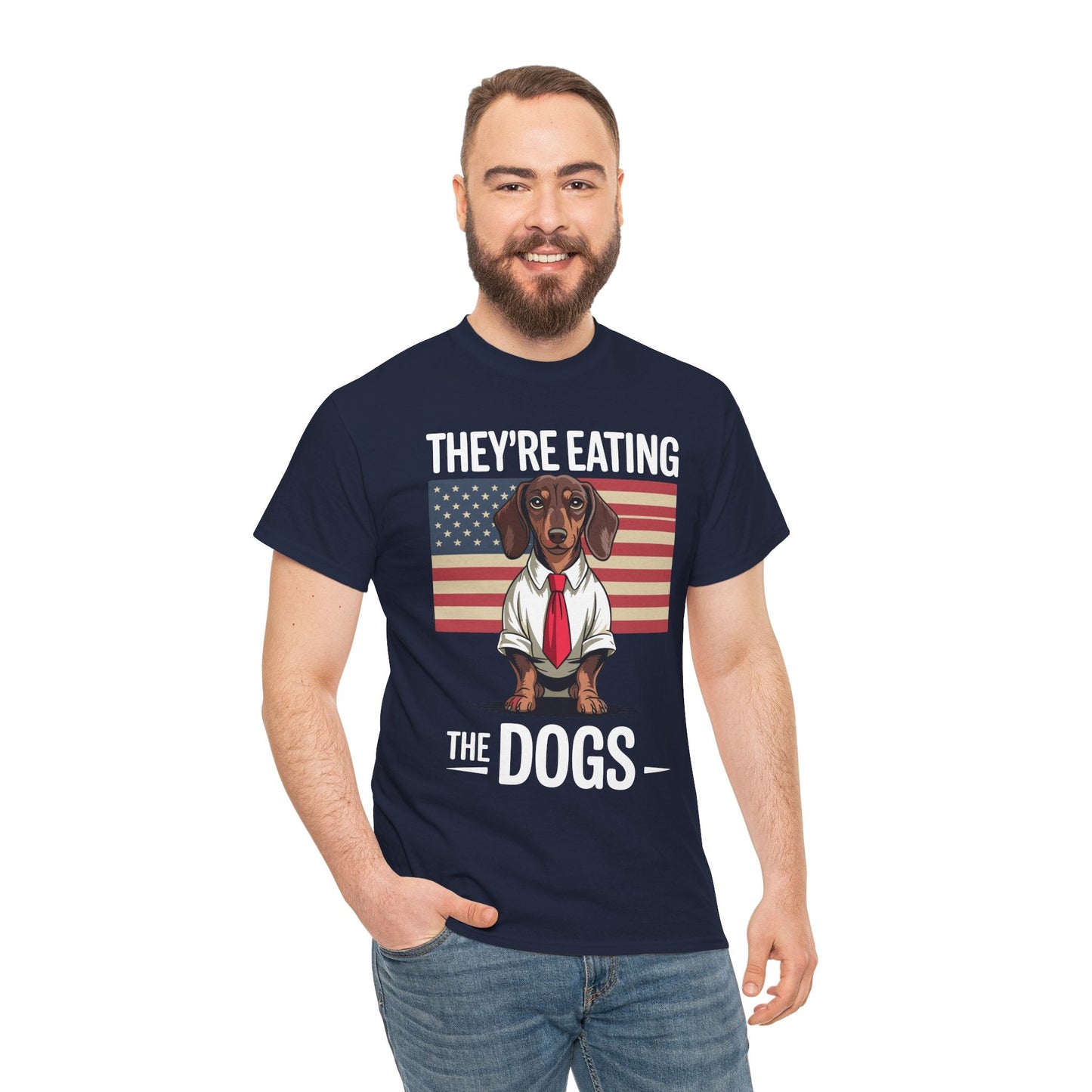 They're Eating the Dogs Trump Hot Dog T-Shirt For Men Women