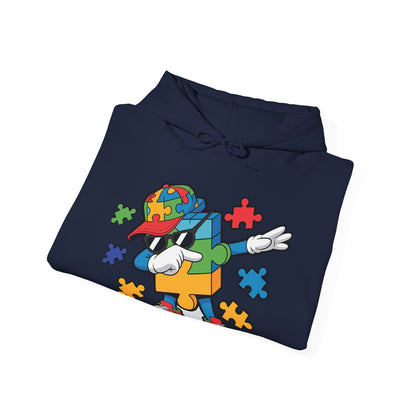Dabbing Puzzle Autism Awareness Hoodie