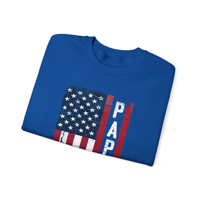 Papaw Grandpa US American Flag Shirt Grandfather Day Sweatshirt