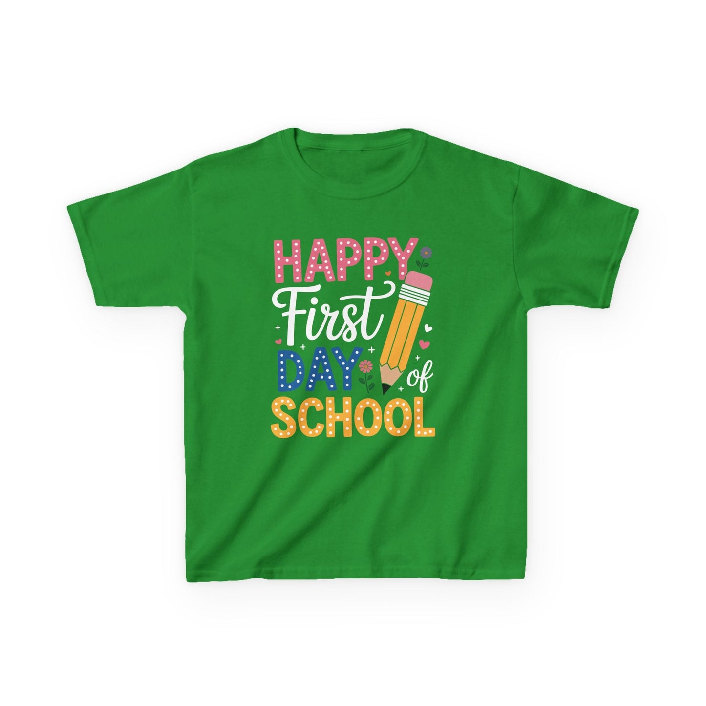 Happy First Day of School Pencil Teacher Cute Back to School T-Shirt
