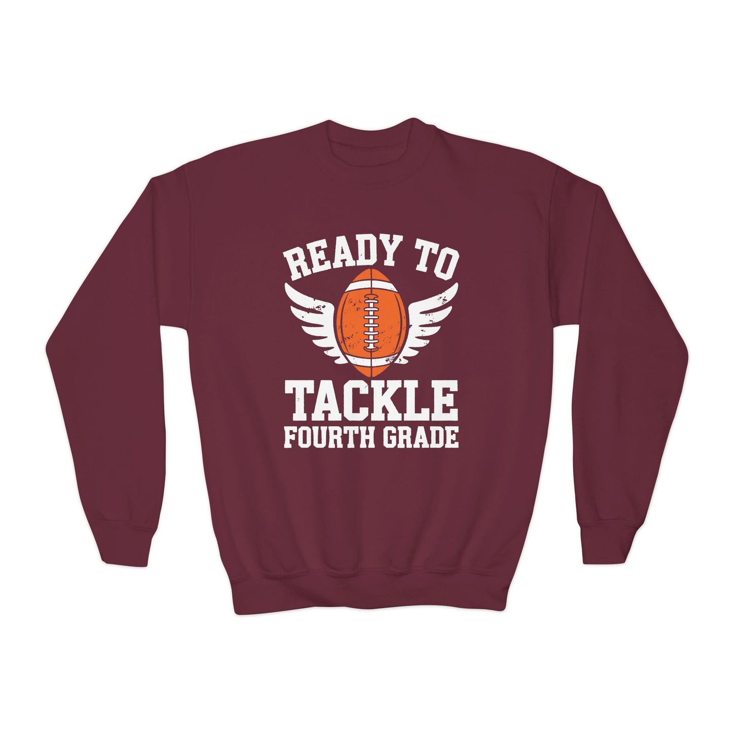 Ready To Tackle Fourth Grade Back To School Football Sweatshirt