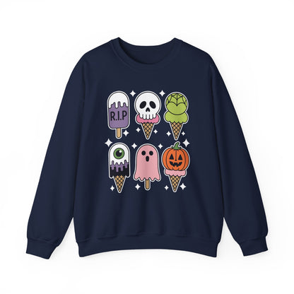 Horror Movie Summer Popsicle Halloween Ice Cream Summer-ween Sweatshirt for Men Women