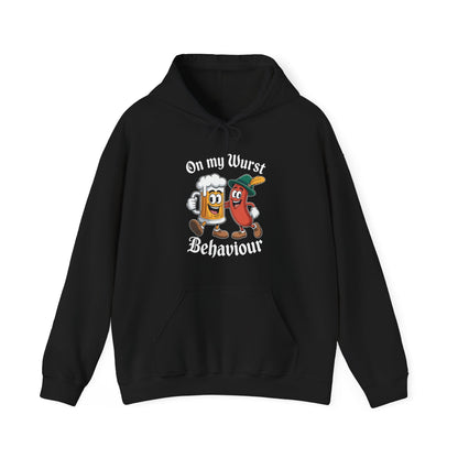 Oktoberfest On My Wurst Behaviour German Beer Sausage Adults Hoodie