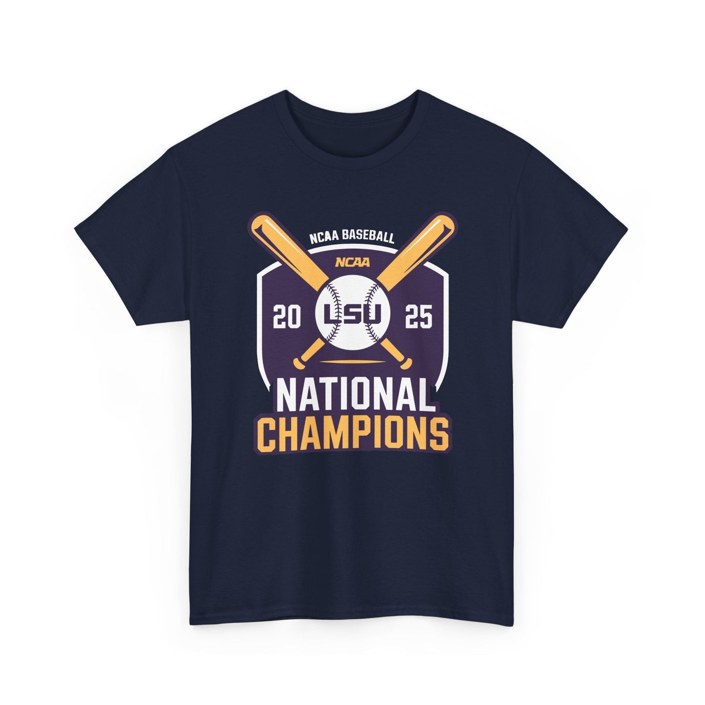 LSU Baseball 2025 National Champions Logo T-Shirt