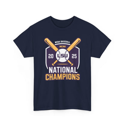 LSU Baseball 2025 National Champions Logo T-Shirt