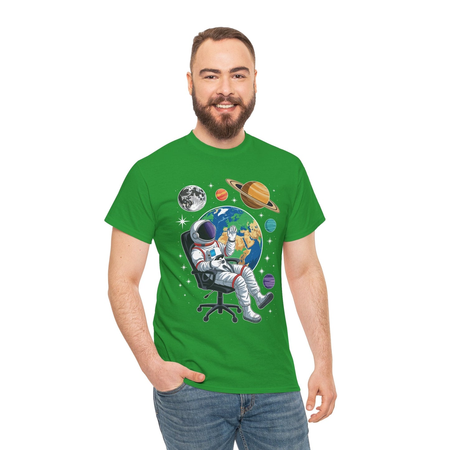 Astronaut Gamer Space Gaming System Planets T-Shirt