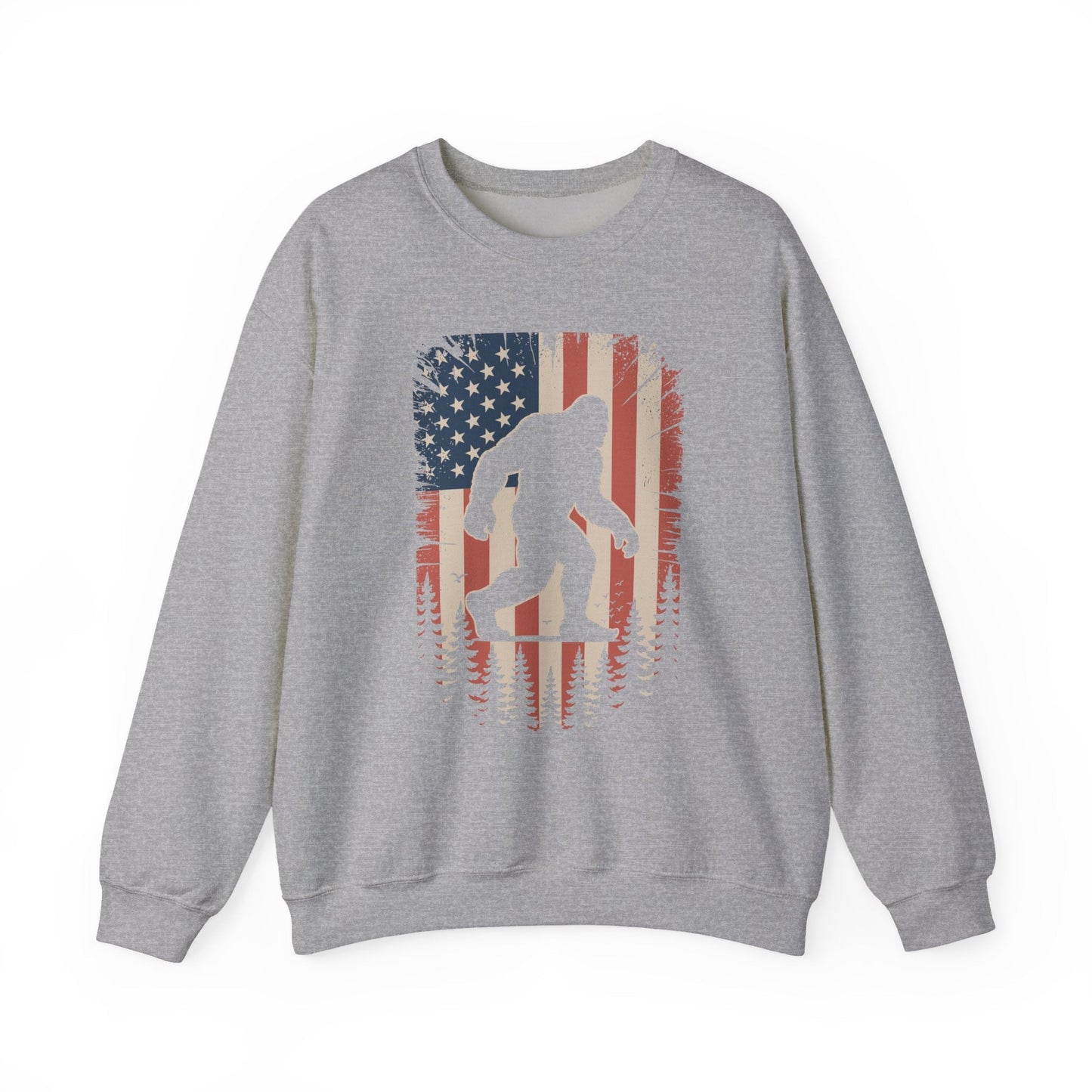 Bigfoot 4th of July Shirt American USA Flag Patriotic Sweatshirt