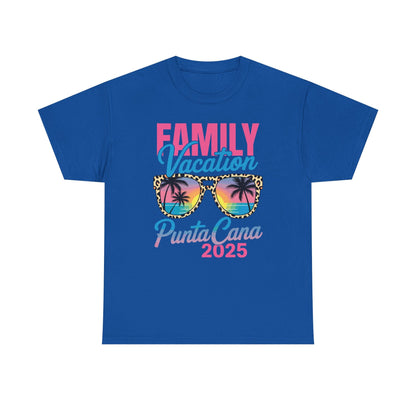 Family Vacation Punta Cana 2025 Matching Holiday Summer T-Shirt