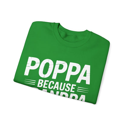 Poppa Grandpa From Grandkids Father's Day Poppa Sweatshirt