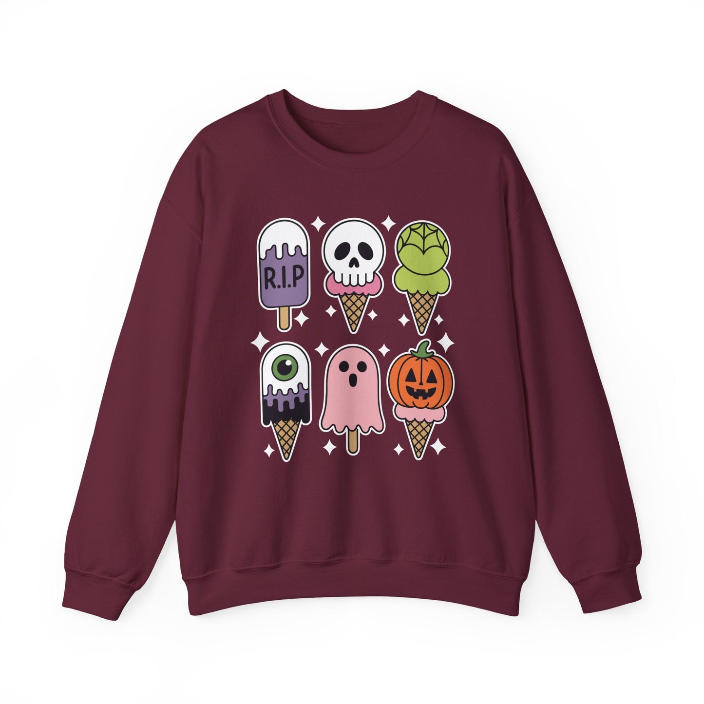 Horror Movie Summer Popsicle Halloween Ice Cream Summer-ween Sweatshirt for Men Women