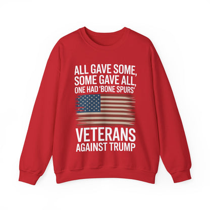 Veterans Against Trump Anti Trump Political Protest Sweatshirt